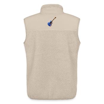 Guitar musician - Unisex Sherpa Gilet by Stanley/Stella - beige - Back - AI Model Male 178 light (178cm)