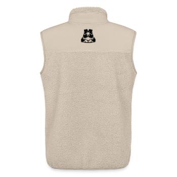 Collie - Unisex Sherpaweste von Stanley/Stella - Beige - Hinten - AI Model Male 178 light (178cm)
