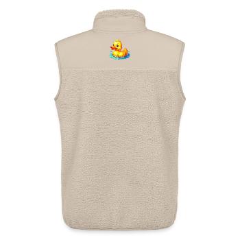 Duckling Duck Duck Duck - Unisex Sherpa Gilet by Stanley/Stella - beige - Back - AI Model Male 178 light (178cm)