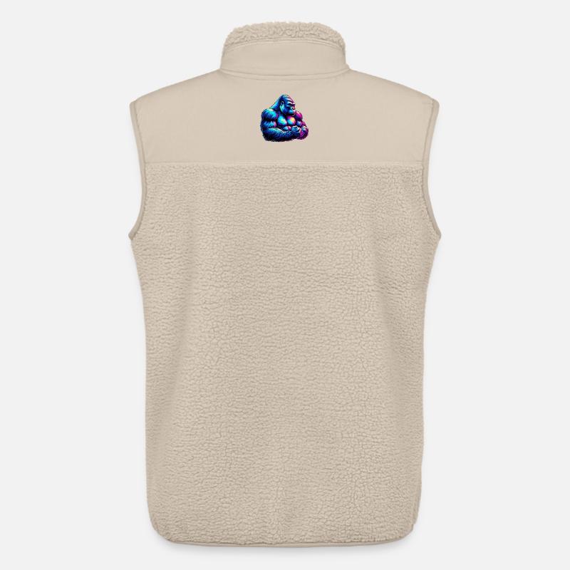 Gorilla - Unisex Sherpaweste von Stanley/Stella - Beige