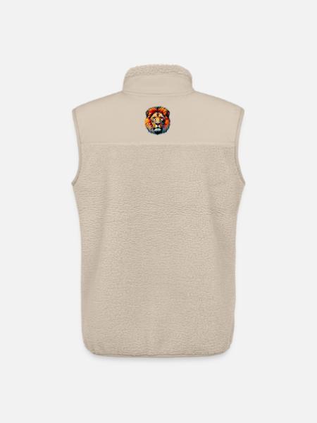Lion - Unisex Sherpa Gilet by Stanley/Stella - beige