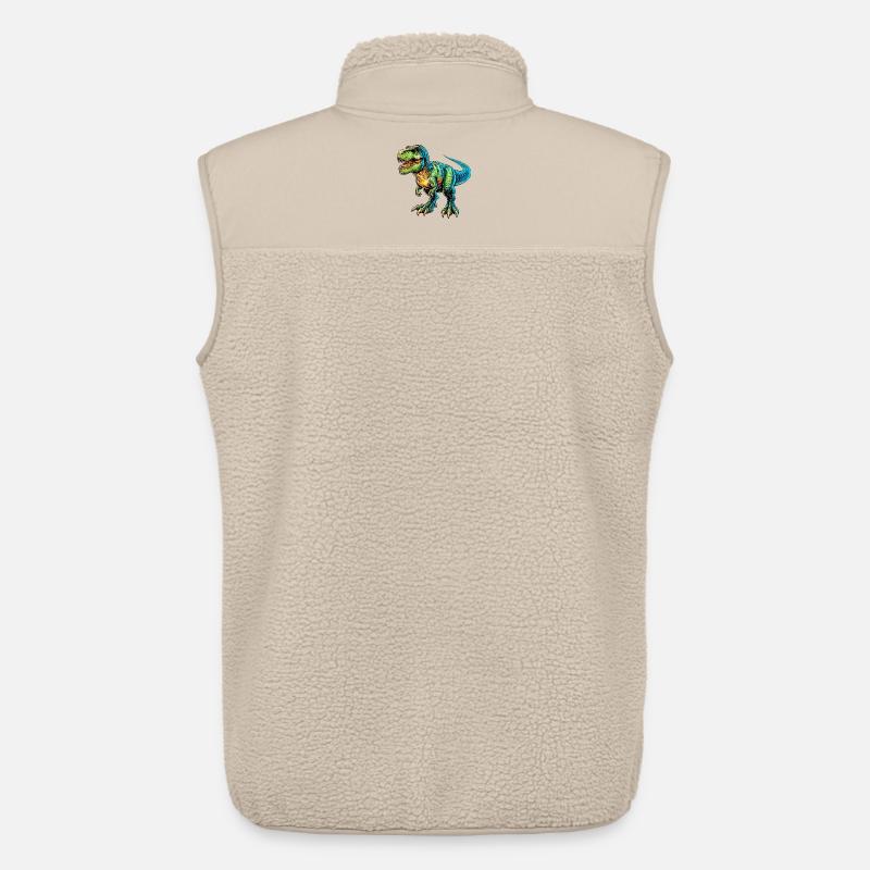 Dinosaurier - Unisex Sherpaweste von Stanley/Stella - Beige