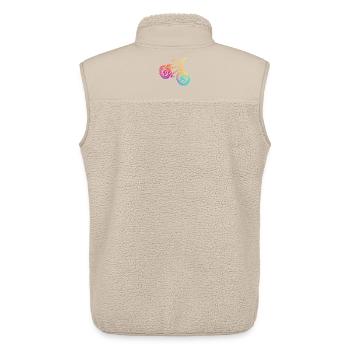 Regenbogen Geometrisches Fahrrad Illustration - Unisex Sherpaweste von Stanley/Stella - Beige - Hinten - AI Model Male 178 light (178cm)