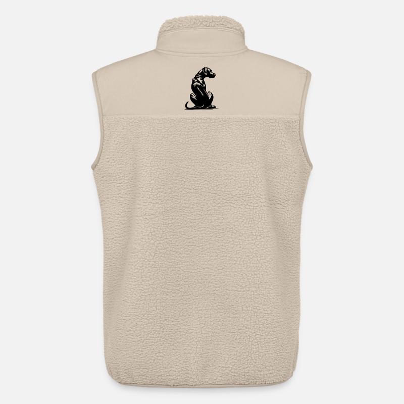 Rhodesian Ridgeback - Unisex Sherpaweste von Stanley/Stella - Beige