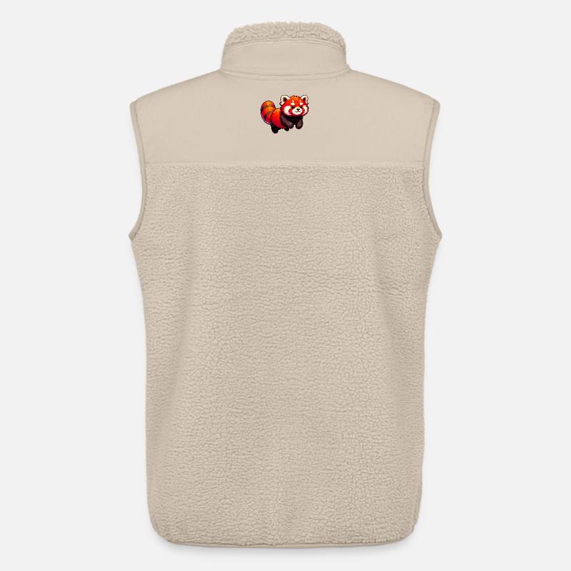 Kleiner Panda - Unisex Sherpaweste von Stanley/Stella - Beige