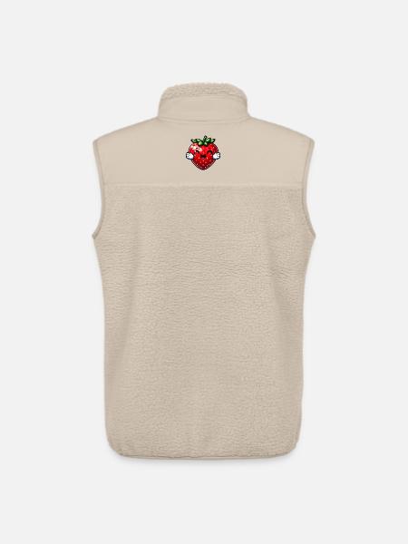 Fraise Fraises - Veste sans manches sherpa unisexe Stanley/Stella - beige