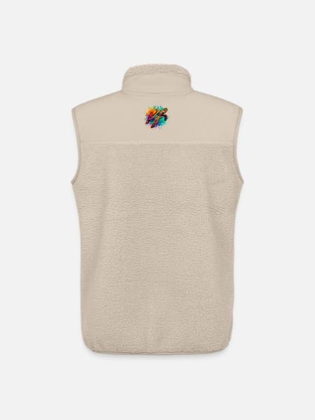 Turtle - Unisex Sherpa Gilet by Stanley/Stella - beige