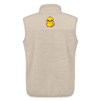 Duckling Duck Duck Duck - Unisex Sherpa Gilet by Stanley/Stella - beige - Back - AI Model Male 178 light (178cm)