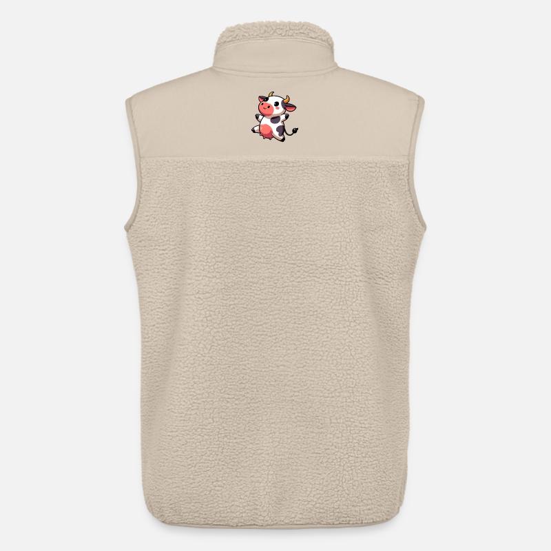 Kuh - Unisex Sherpaweste von Stanley/Stella - Beige