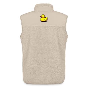 Duckling Duck Duck Duck - Unisex Sherpa Gilet by Stanley/Stella - beige - Back - AI Model Male 178 light (178cm)