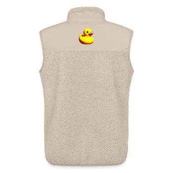 Duckling Duck Duck Duck - Unisex Sherpa Gilet by Stanley/Stella - beige - Back - AI Model Male 178 light (178cm)