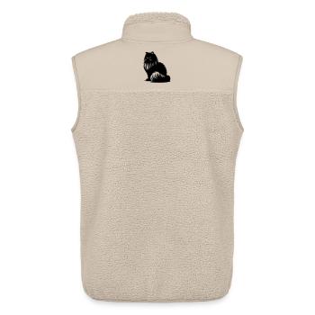 Perserkatze - Perser - Unisex Sherpaweste von Stanley/Stella - Beige - Hinten - AI Model Male 178 light (178cm)