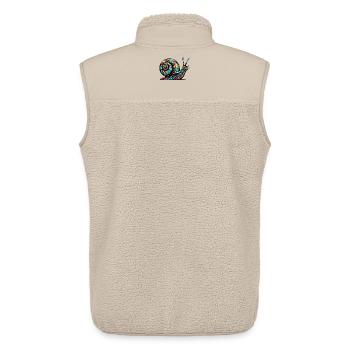 Snail - Unisex Sherpa Gilet by Stanley/Stella - beige - Back - AI Model Male 178 light (178cm)