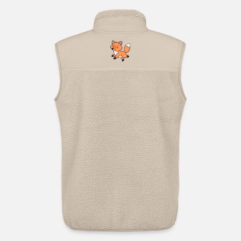Fuchs Füchse - Unisex Sherpaweste von Stanley/Stella - Beige