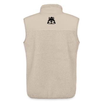 Shiba - Unisex Sherpaweste von Stanley/Stella - Beige - Hinten - AI Model Male 178 light (178cm)