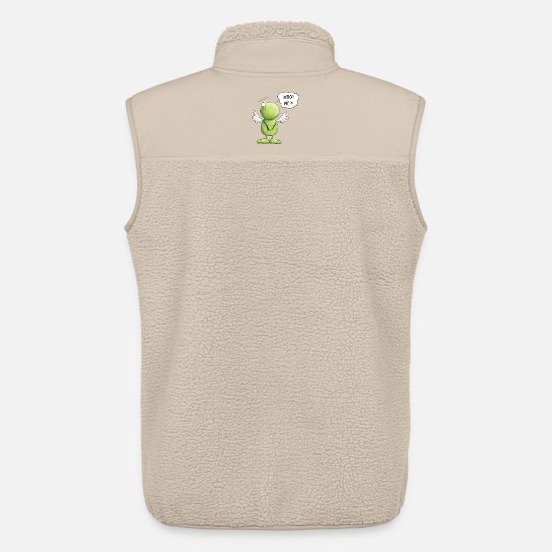 Frosch Engel Unschuld Who Me Spruch - Unisex Sherpaweste von Stanley/Stella - Beige