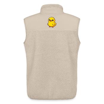 Duckling Duck Duck Duck - Unisex Sherpa Gilet by Stanley/Stella - beige - Back - AI Model Male 178 light (178cm)