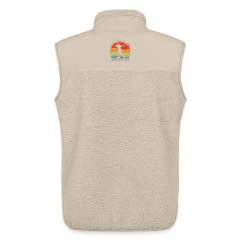 Soccer Enthusiast Retro Design - Unisex Sherpa Gilet by Stanley/Stella - beige - Back - AI Model Male 178 light (178cm)