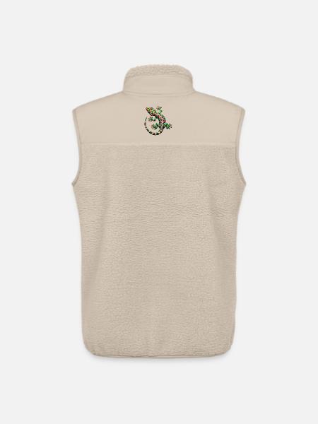 Gecko - Veste sans manches sherpa unisexe Stanley/Stella - beige