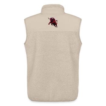 Stier - Unisex Sherpaweste von Stanley/Stella - Beige - Hinten - AI Model Male 178 light (178cm)