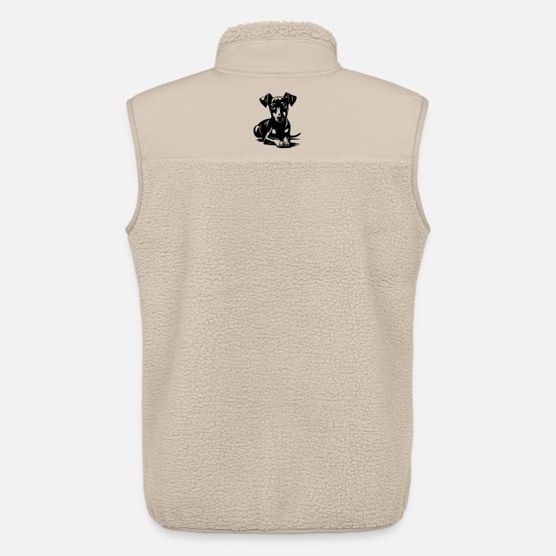 Zwergpinscher - Unisex Sherpaweste von Stanley/Stella - Beige