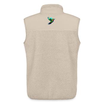 Kolibri - Unisex Sherpaweste von Stanley/Stella - Beige - Hinten - AI Model Male 178 light (178cm)