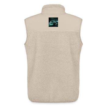 Schlange, Menschenschädel, dunkle landschaften - Unisex Sherpaweste von Stanley/Stella - Beige - Hinten - AI Model Male 178 light (178cm)
