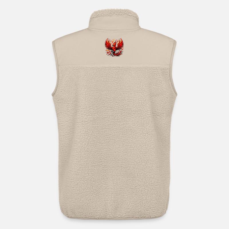 Red Phoenix - Unisex Sherpa Gilet by Stanley/Stella - beige