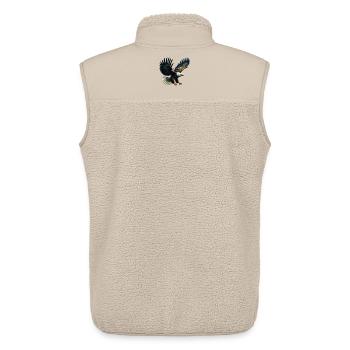 Aigle - Veste sans manches sherpa unisexe Stanley/Stella - beige - Dos - AI Model Male 178 light (178cm)