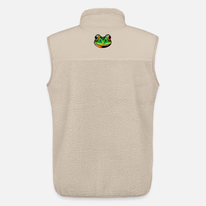 Frosch - Unisex Sherpaweste von Stanley/Stella - Beige