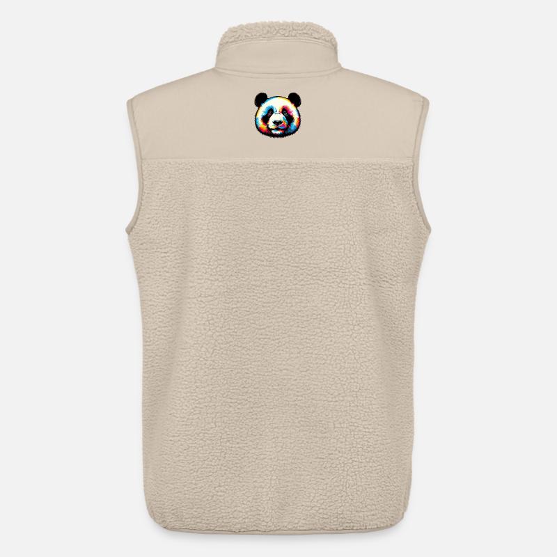 Panda - Veste sans manches sherpa unisexe Stanley/Stella - beige