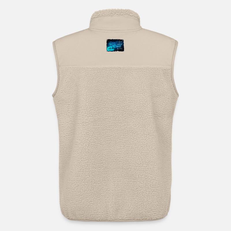 Nagez à travers les étoiles - Veste sans manches sherpa unisexe Stanley/Stella - beige