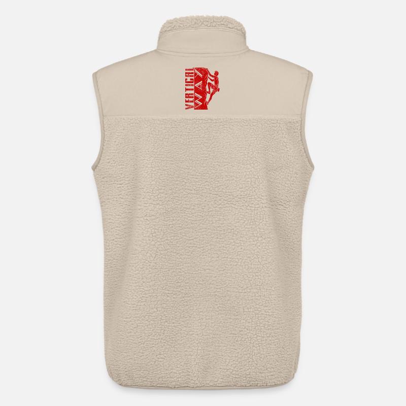Vertikaler Weg Chico - Unisex Sherpaweste von Stanley/Stella - Beige