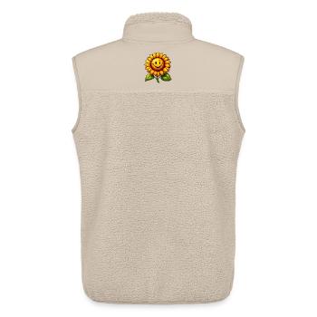 Sonnenblume - Unisex Sherpaweste von Stanley/Stella - Beige - Hinten - AI Model Male 178 light (178cm)