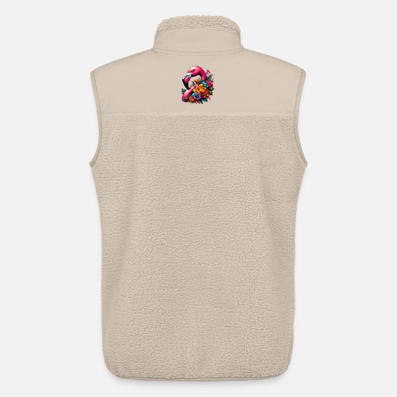 Flamingo - Unisex Sherpaweste von Stanley/Stella - Beige