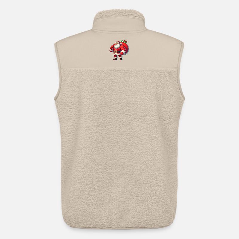 Weihnachtsmann Muskel Mann - Unisex Sherpaweste von Stanley/Stella - Beige
