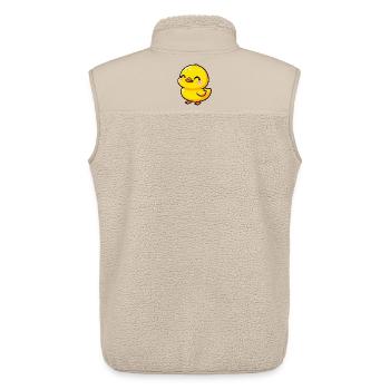 Duckling Duck Duck Duck - Unisex Sherpa Gilet by Stanley/Stella - beige - Back - AI Model Male 178 light (178cm)