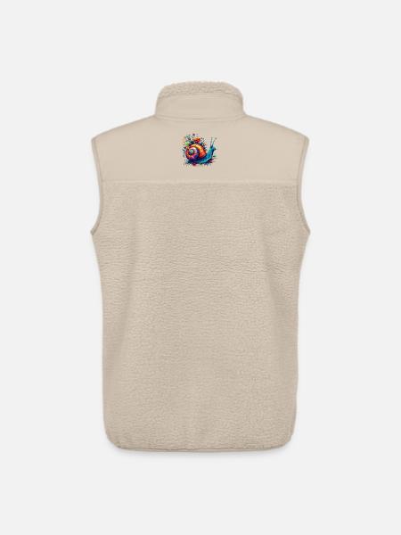 Snail - Unisex Sherpa Gilet by Stanley/Stella - beige