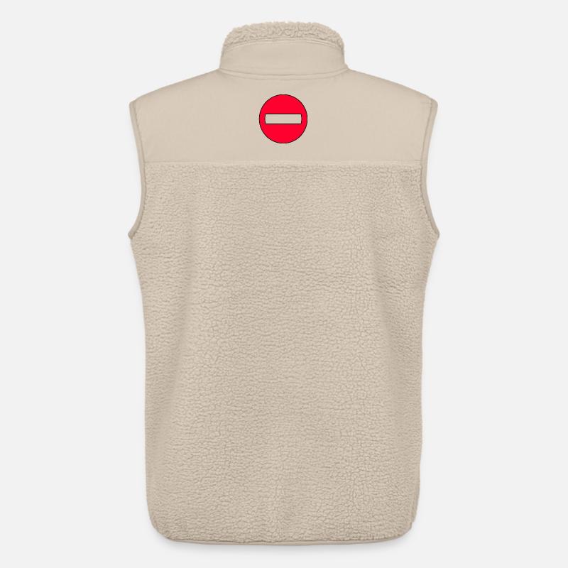 Durchgangsverbot Icon Rot - Unisex Sherpaweste von Stanley/Stella - Beige