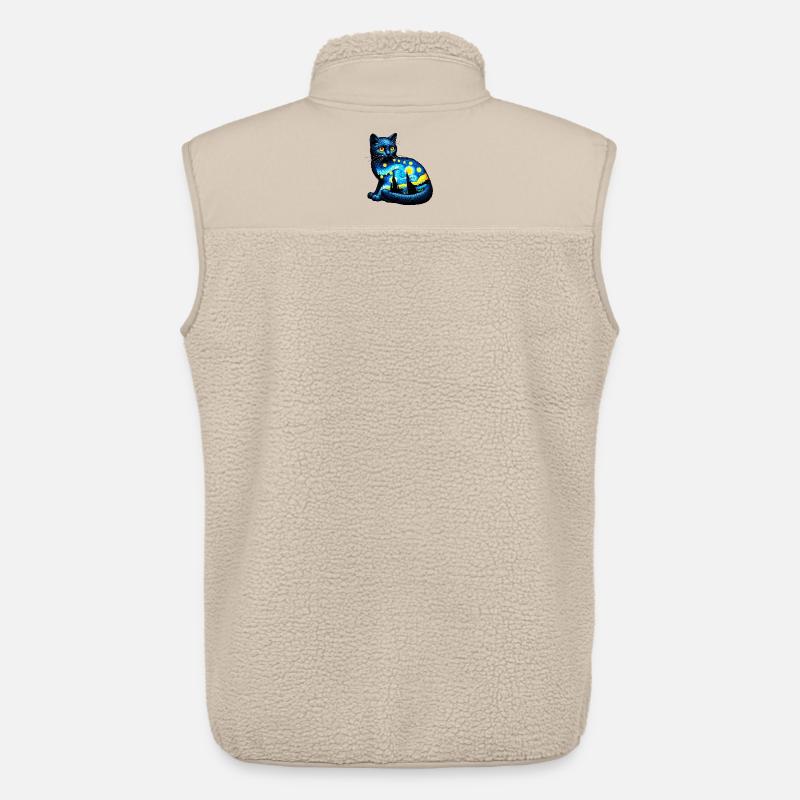 Katze - Unisex Sherpaweste von Stanley/Stella - Beige