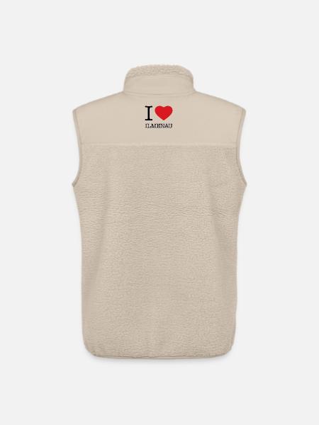 I LOVE ILMENAU - Unisex Sherpa Gilet by Stanley/Stella - beige
