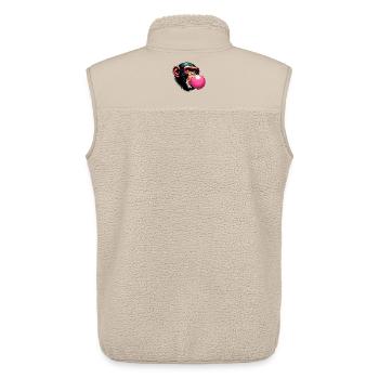Affe - Unisex Sherpaweste von Stanley/Stella - Beige - Hinten - AI Model Male 178 light (178cm)