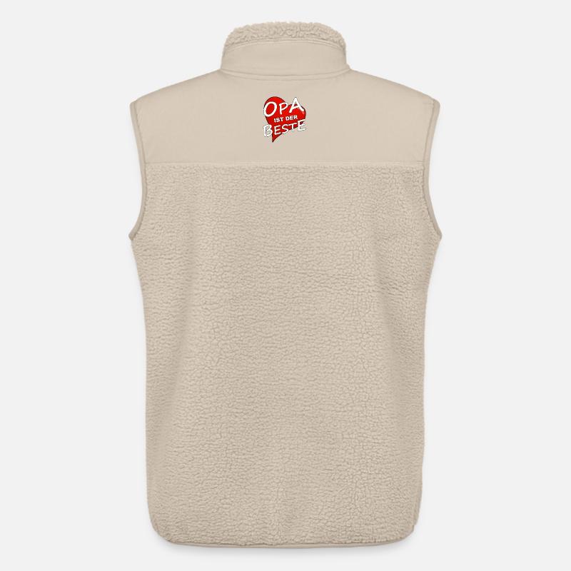 OPA IST DER BESTE - Unisex Sherpaweste von Stanley/Stella - Beige