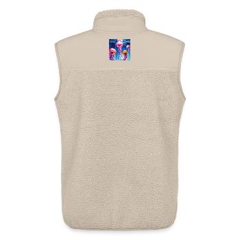 Unterwasser-Meerjungfrauen in leuchtenden Farben - Unisex Sherpaweste von Stanley/Stella - Beige - Hinten - AI Model Male 178 light (178cm)