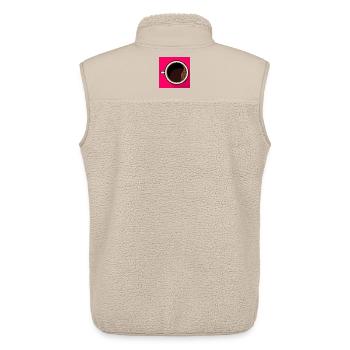 COFFEE ESPRESSO CUP - Unisex Sherpa Gilet by Stanley/Stella - beige - Back - AI Model Male 178 light (178cm)