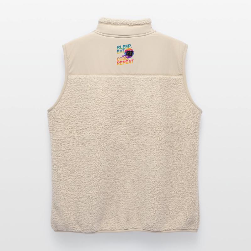 Sleep Eat Code Repeat Geschenk für Coder Unisex Sherpaweste von Stanley/Stella
