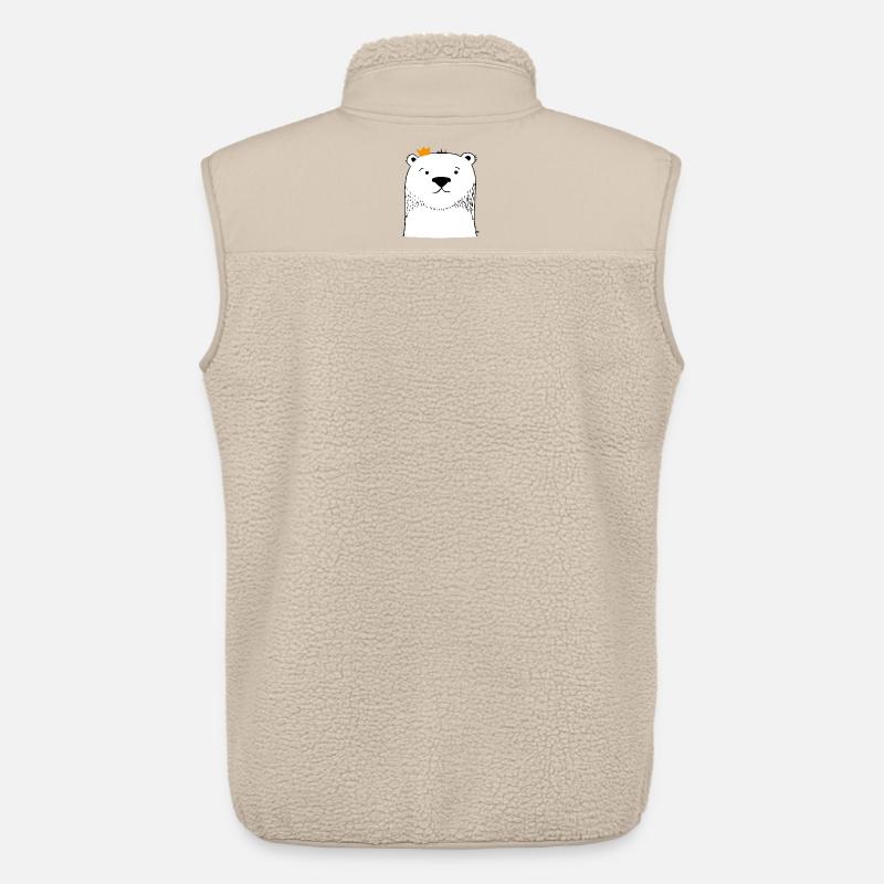 Theodore Eisbär - Unisex Sherpaweste von Stanley/Stella - Beige