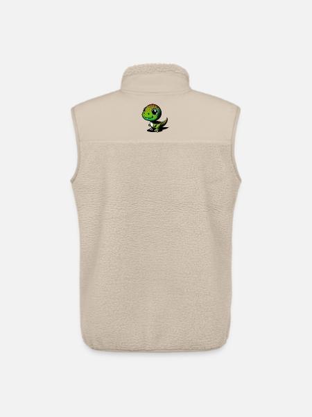 Dinosaur - Unisex Sherpa Gilet by Stanley/Stella - beige