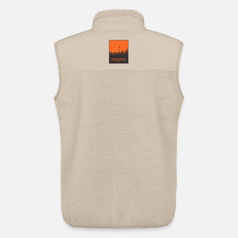 Toronto Canada Skyline - Unisex Sherpaweste von Stanley/Stella - Beige
