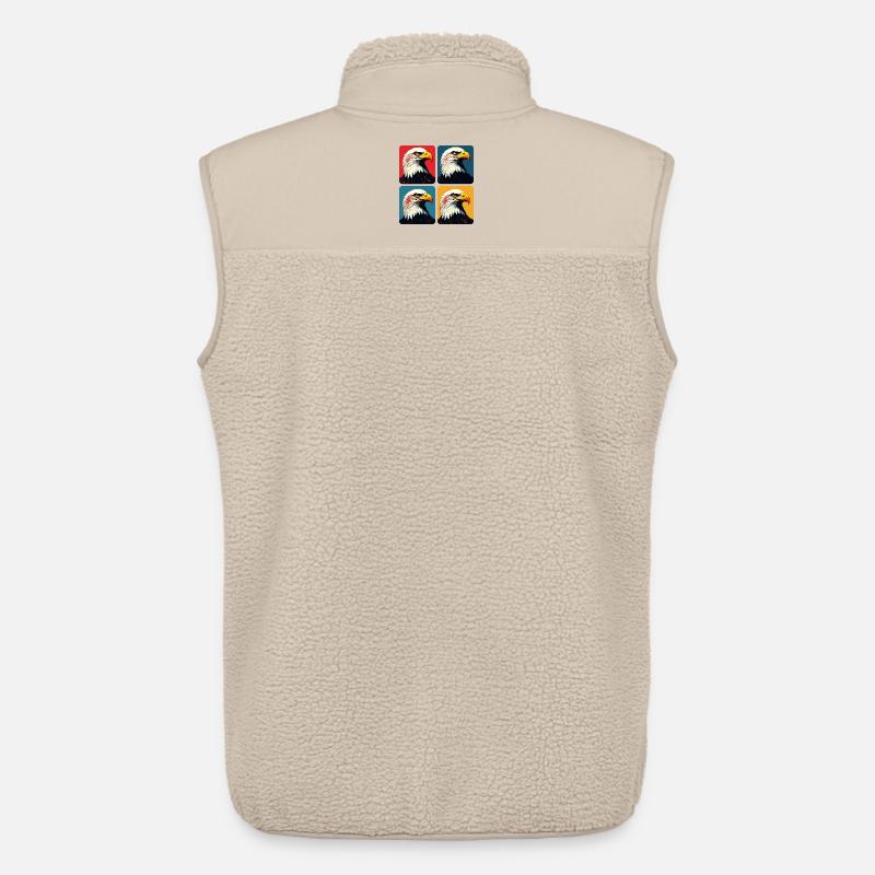 Weißkopfseeadler - Unisex Sherpaweste von Stanley/Stella - Beige